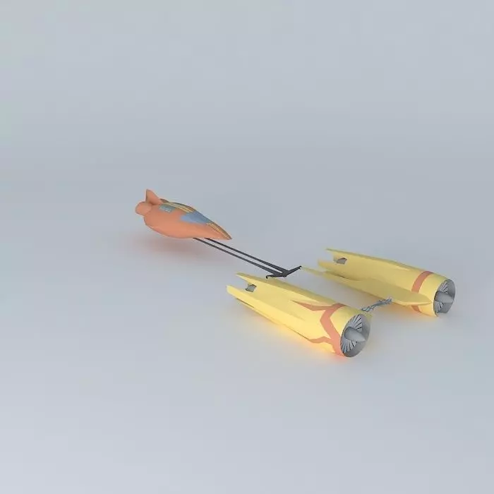 Pod Shuttle Racer Free 3D model_0