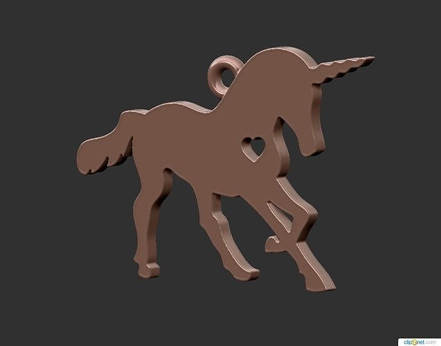 Horse Pendant 3D print model