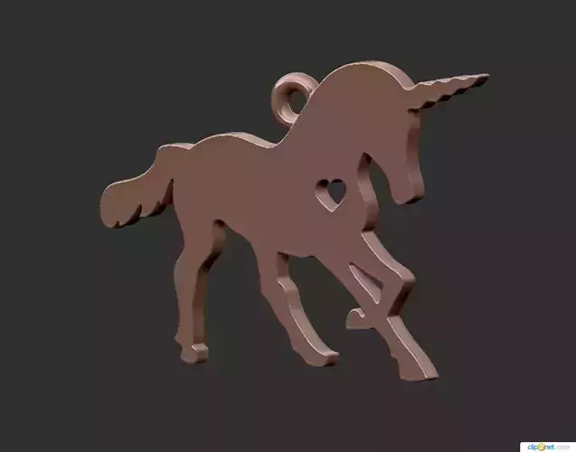 Horse Pendant 3D print model