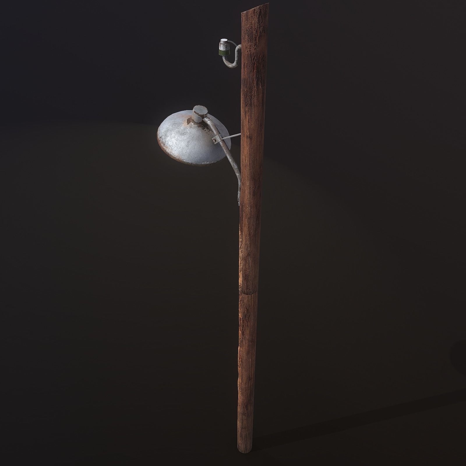 Light Pole Low-poly 3D model_6