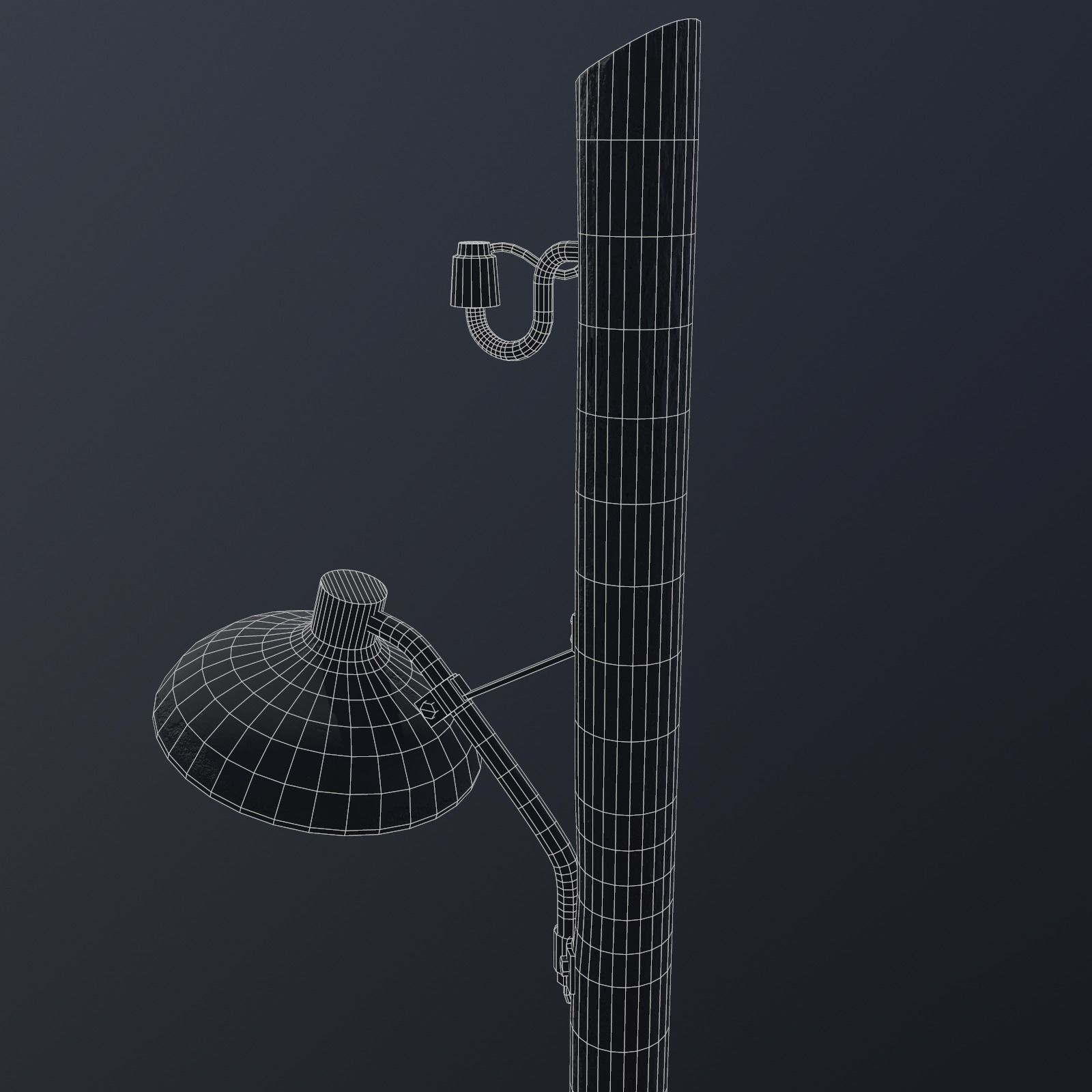 Light Pole Low-poly 3D model_15