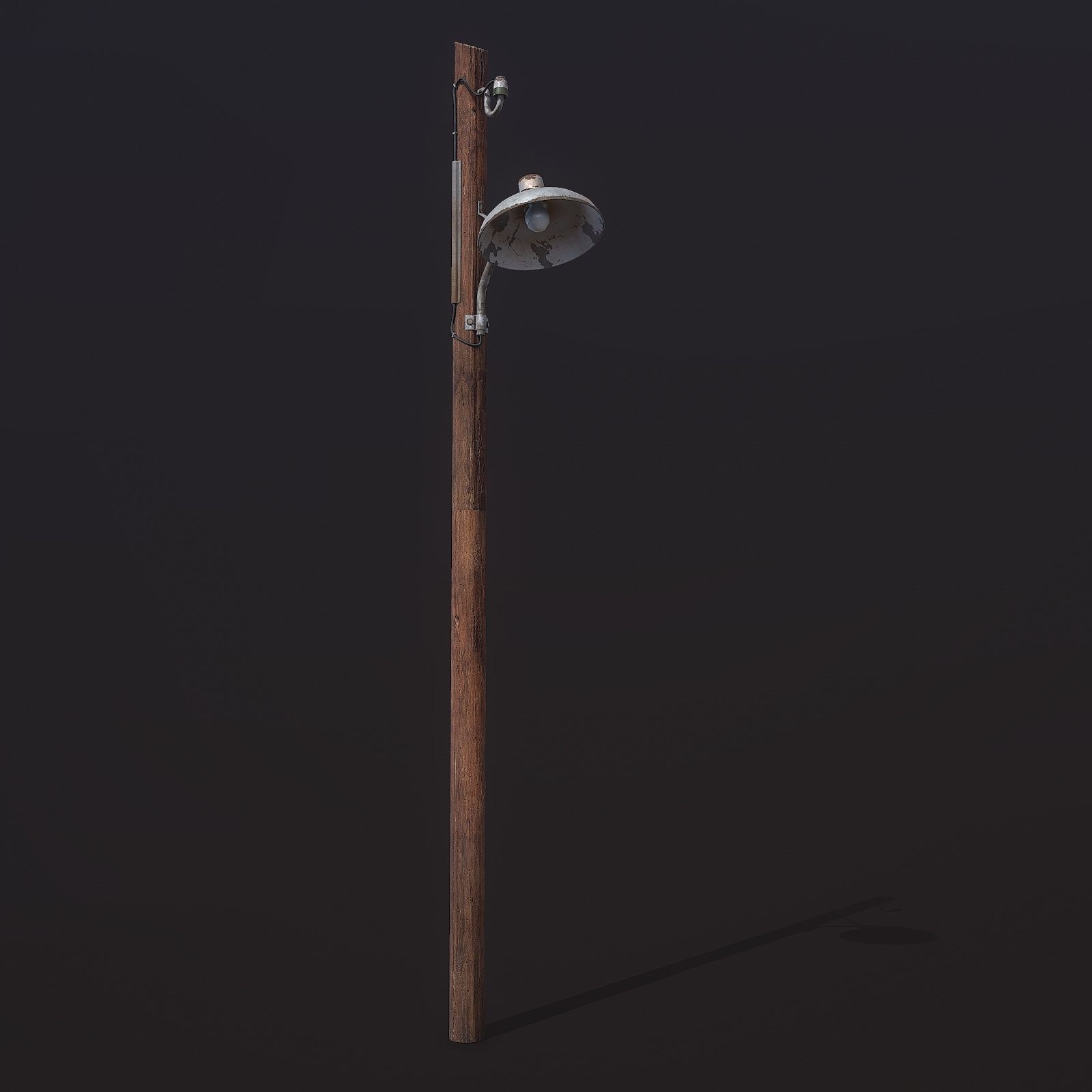 Light Pole Low-poly 3D model_2