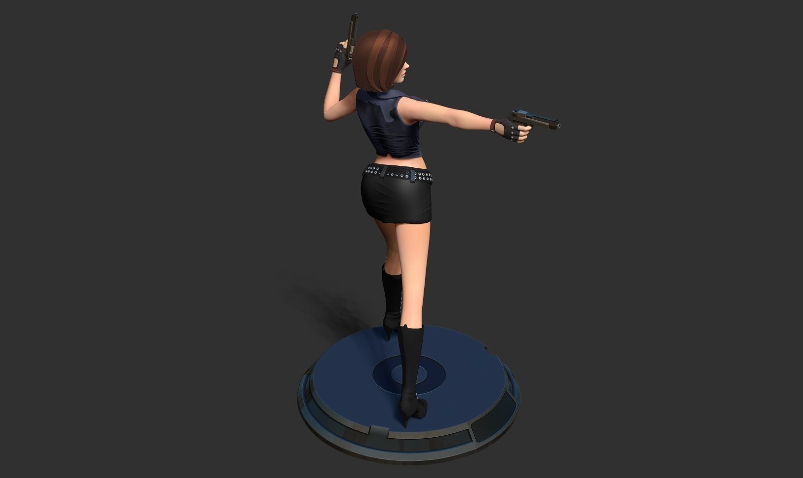 Female assassin Remake 3D print model_20