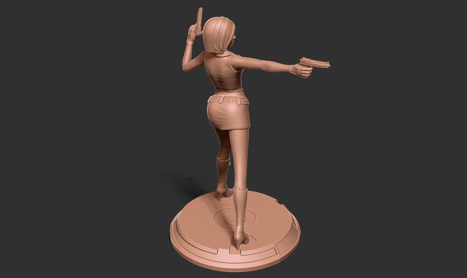 Female assassin Remake 3D print model_23