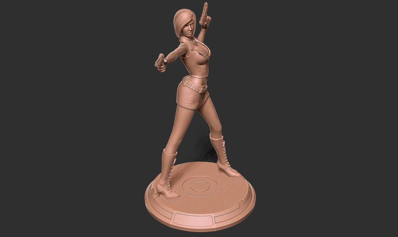 Female assassin Remake 3D print model_19