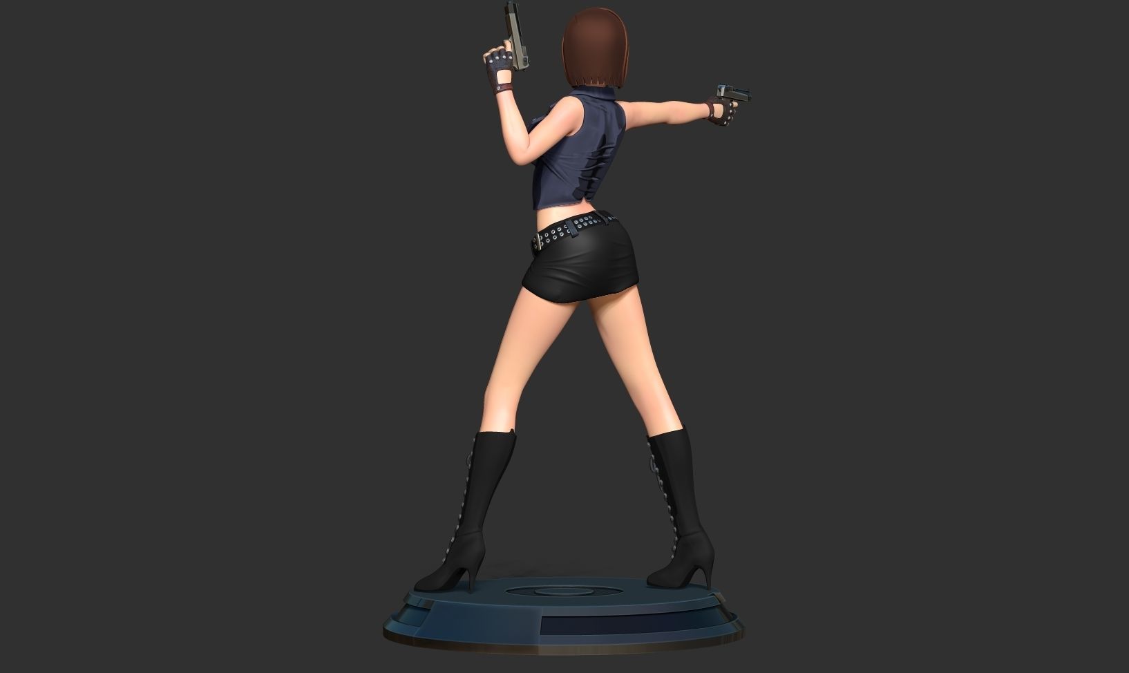 Female assassin Remake 3D print model_8
