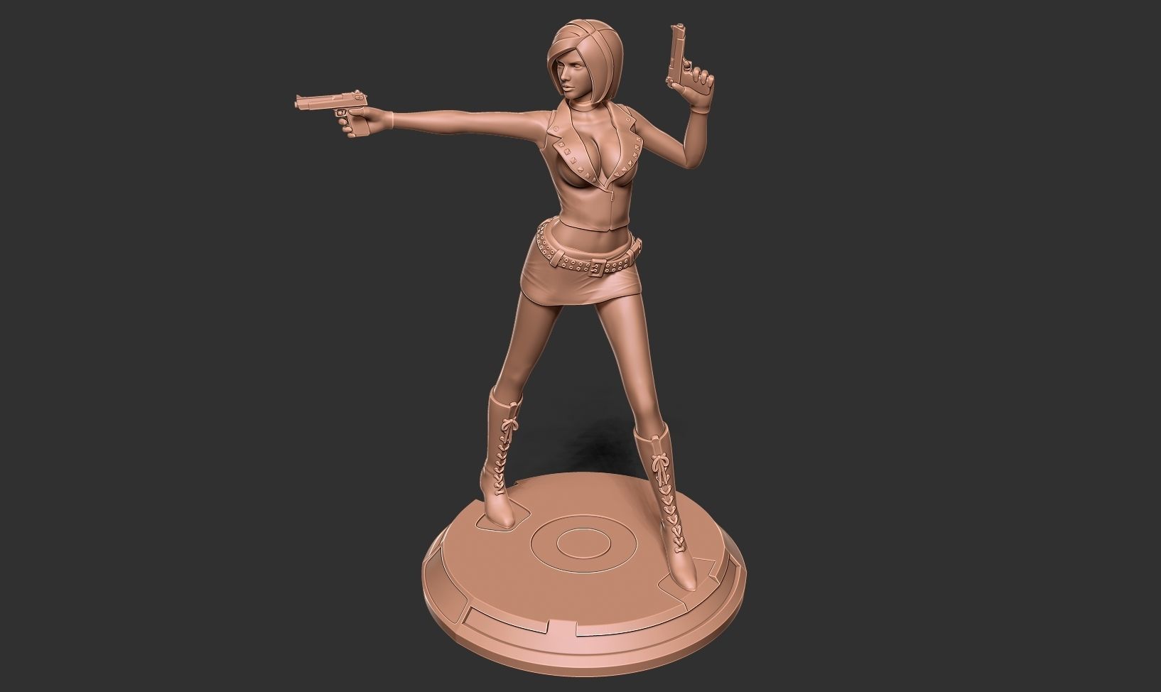Female assassin Remake 3D print model_21