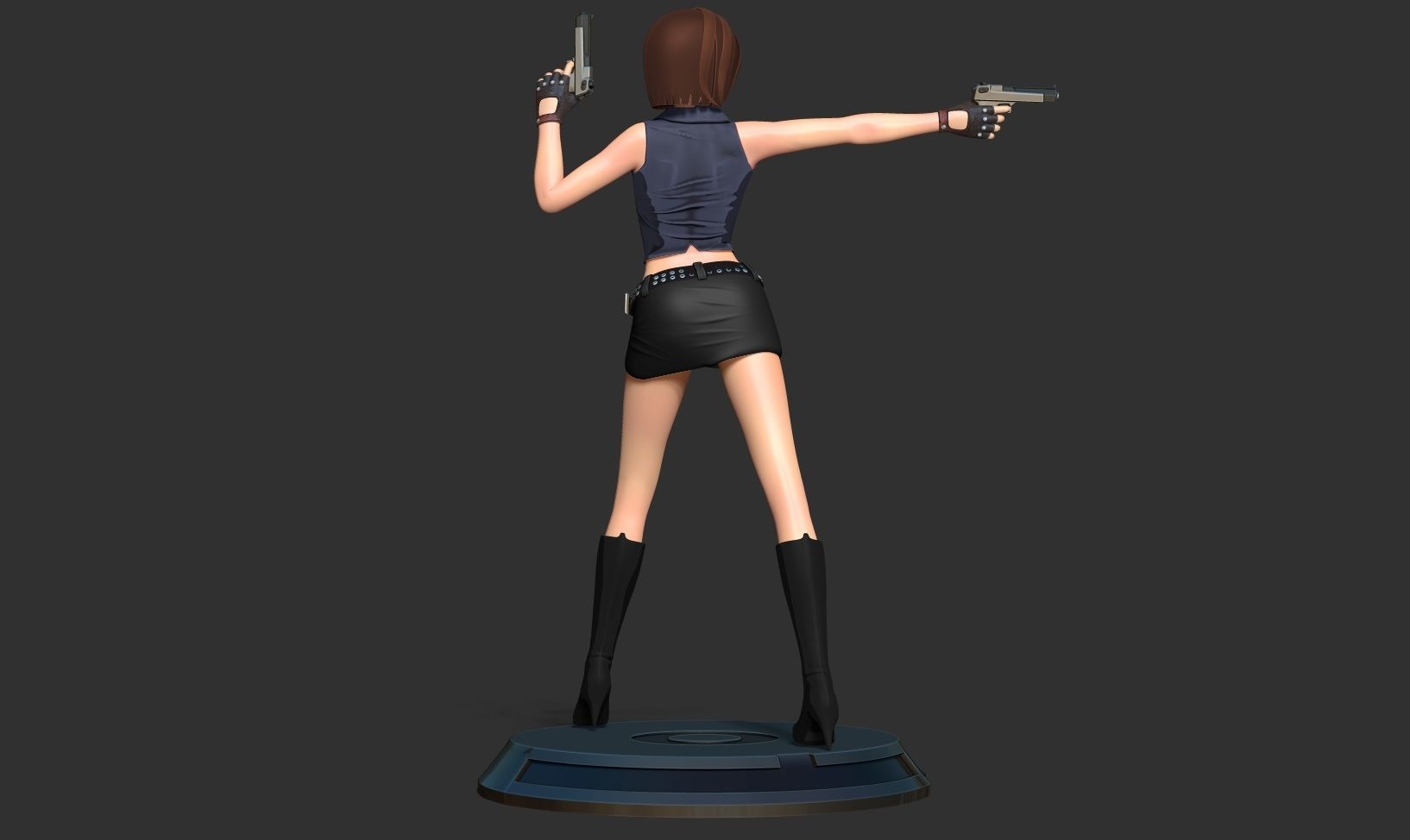 Female assassin Remake 3D print model_16