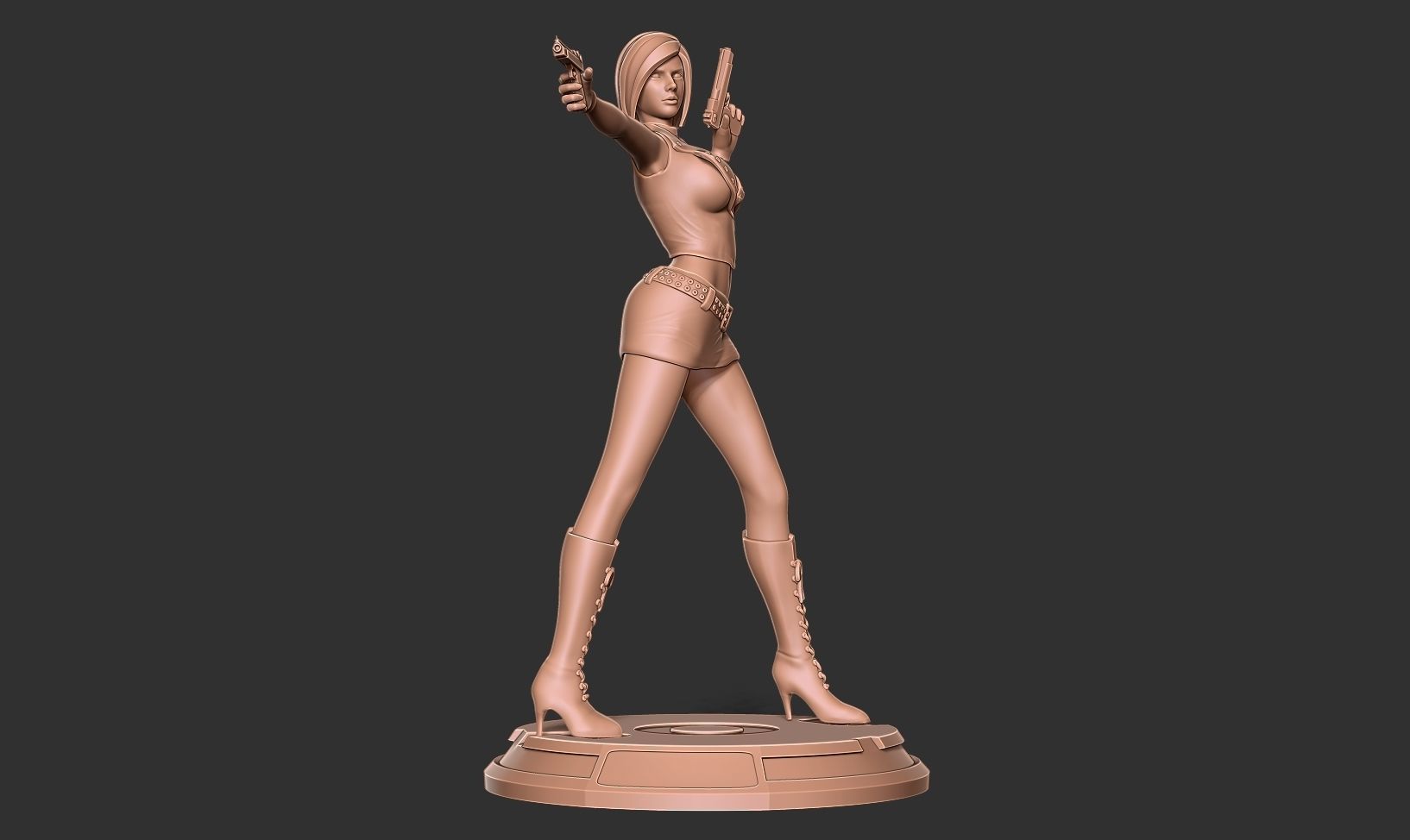 Female assassin Remake 3D print model_13