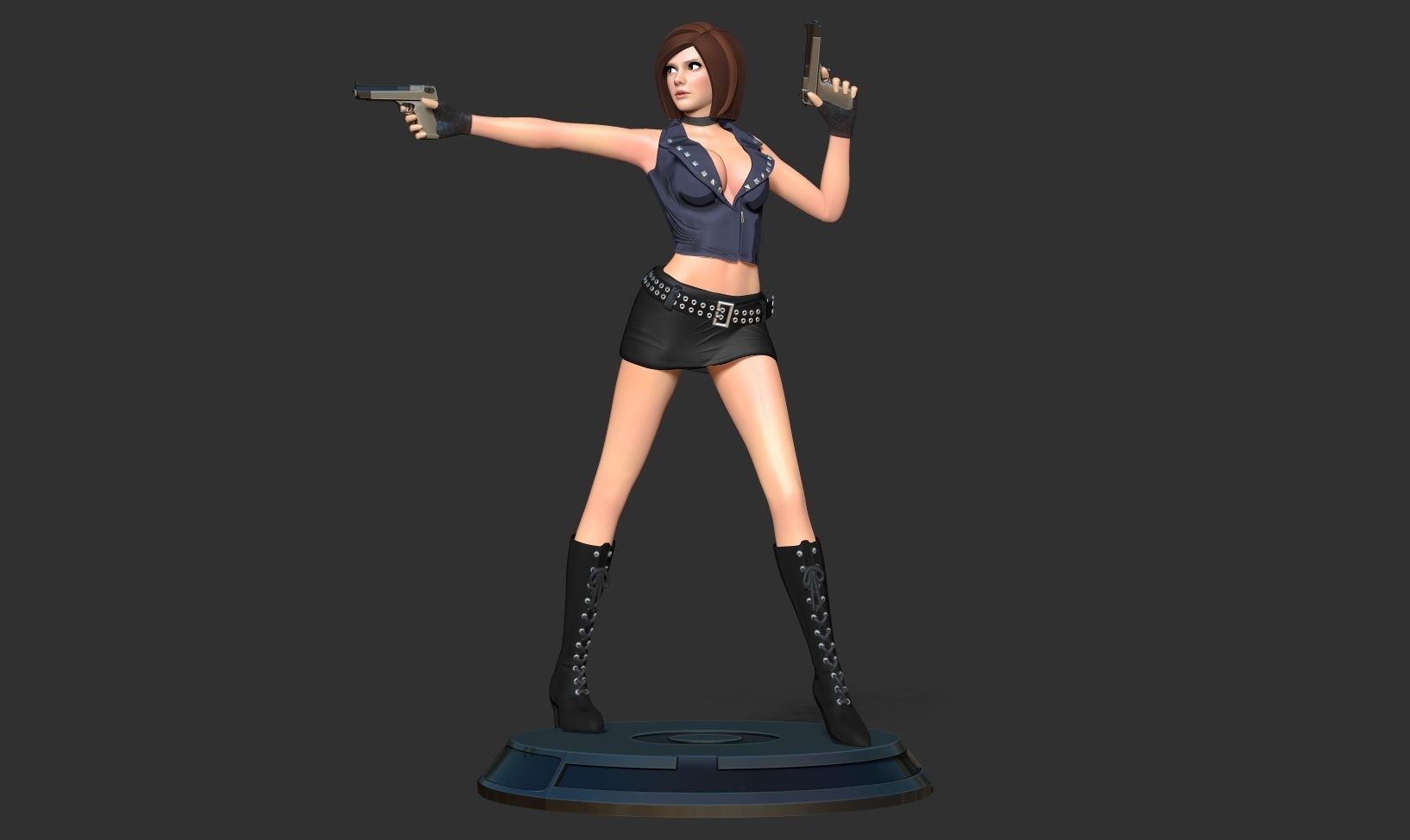 Female assassin Remake 3D print model_14