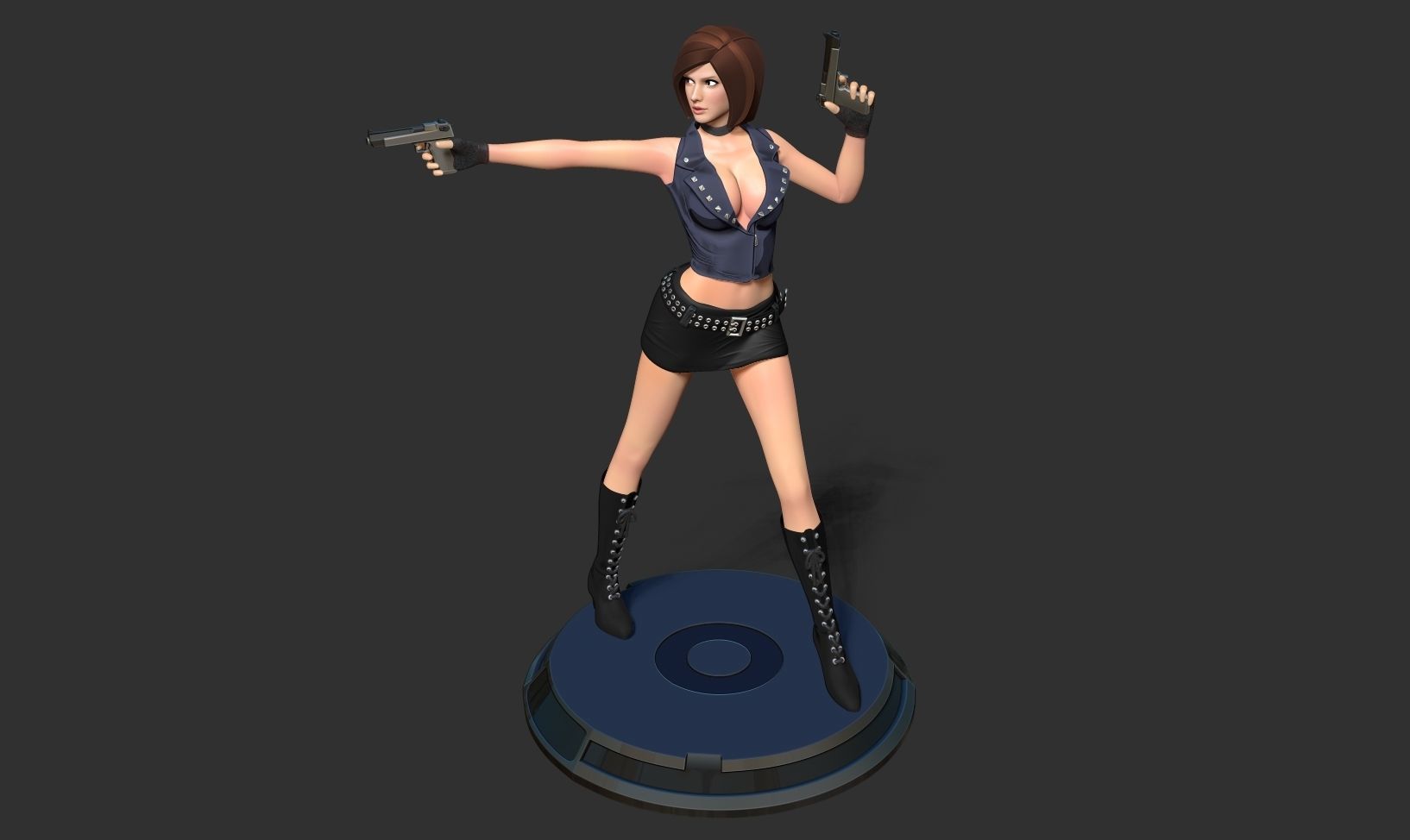 Female assassin Remake 3D print model_18