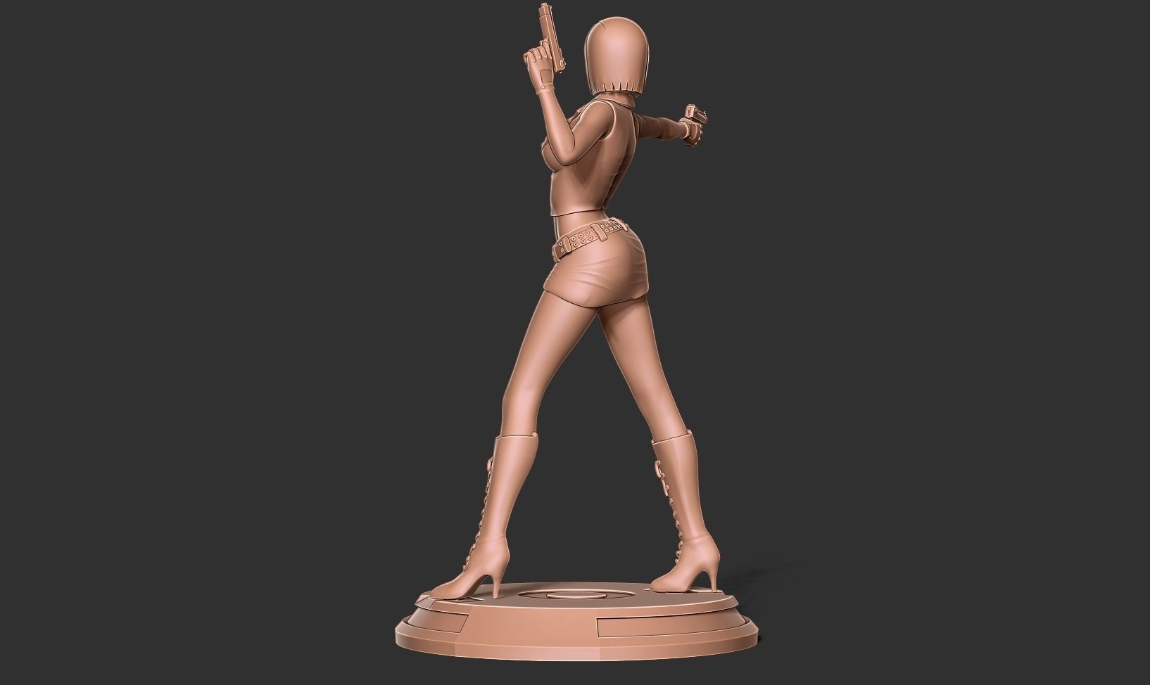 Female assassin Remake 3D print model_11