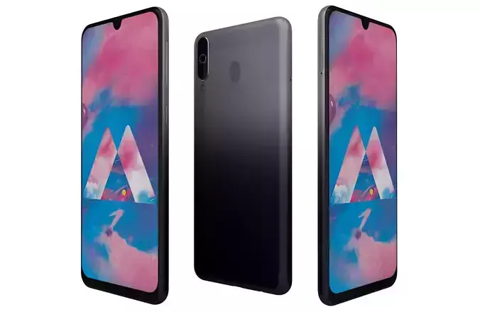 Samsung Galaxy M30 Gradation Black 3D model