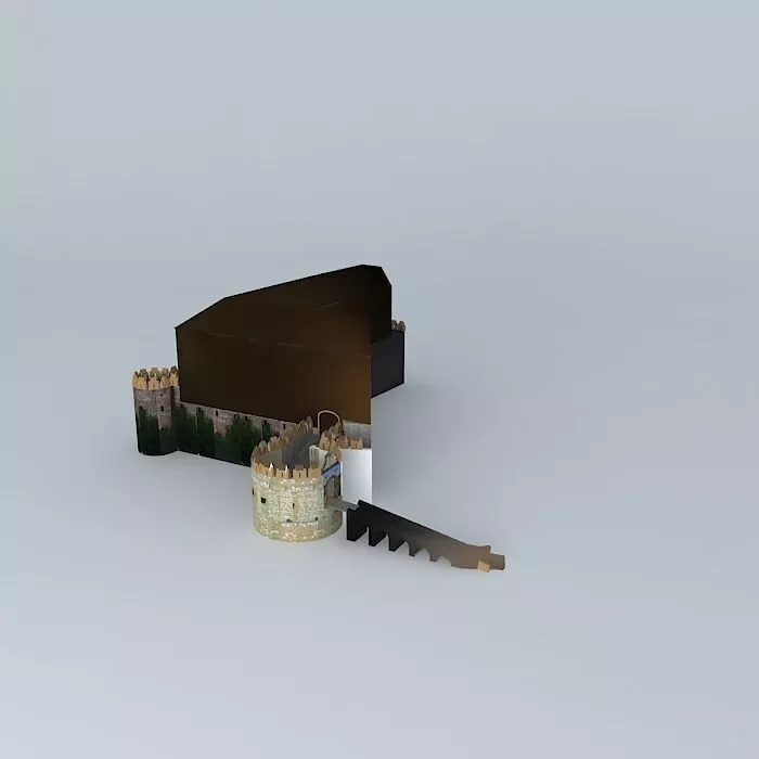 Castle of Siklos - North-West Part Free 3D model