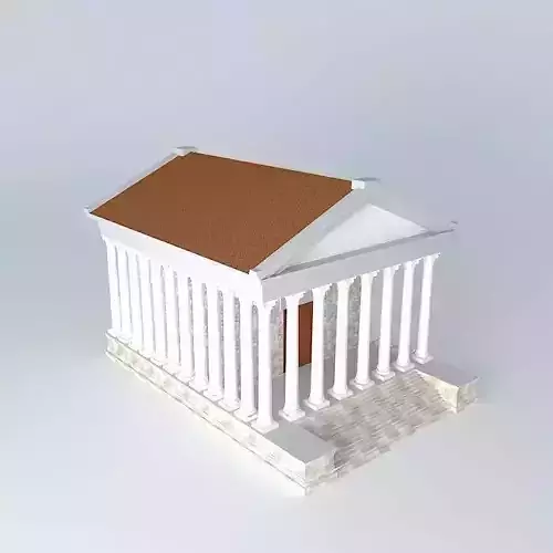 Roman temple Free 3D model
