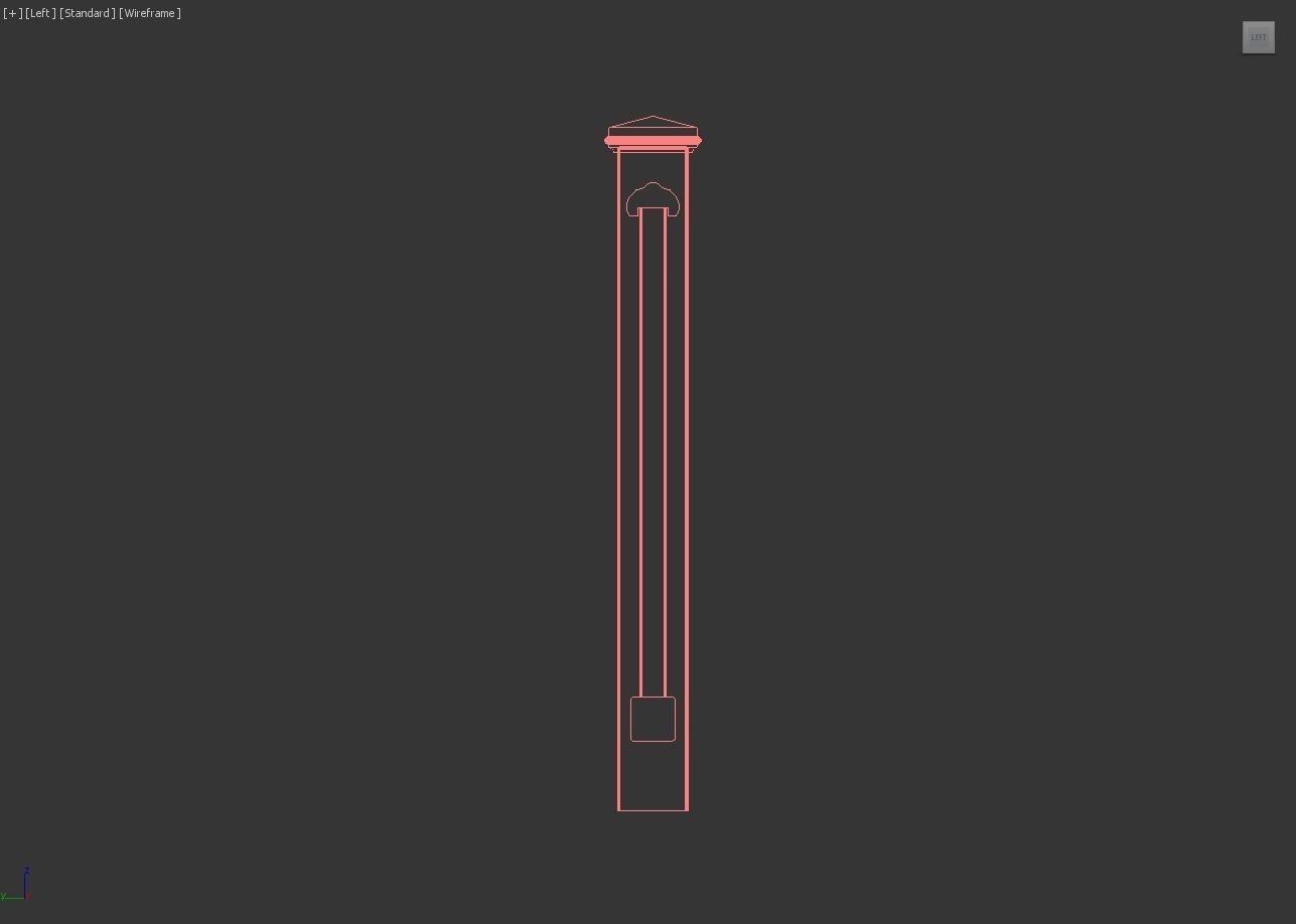 Exterior Railing - White Vinyl - Style 2 3D model_21