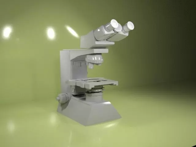 Microscopio microscope 3D model_0