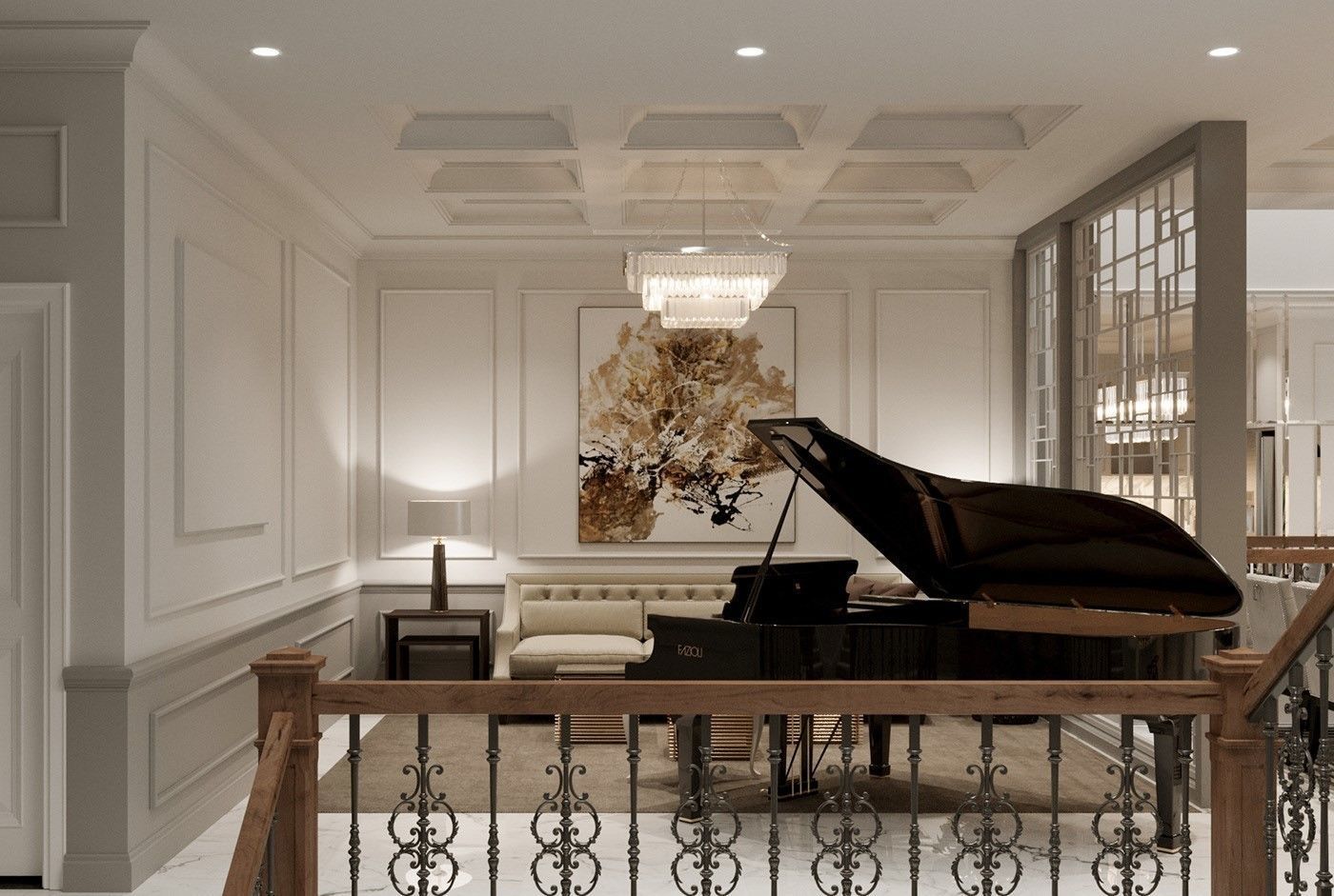 PIANO - FAZIOLI F212 3D model_2