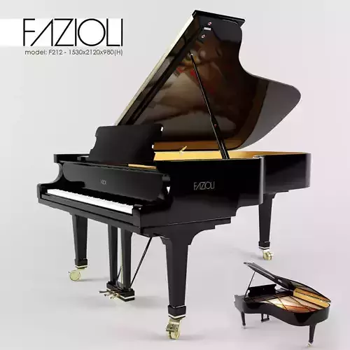 PIANO - FAZIOLI F212 3D model