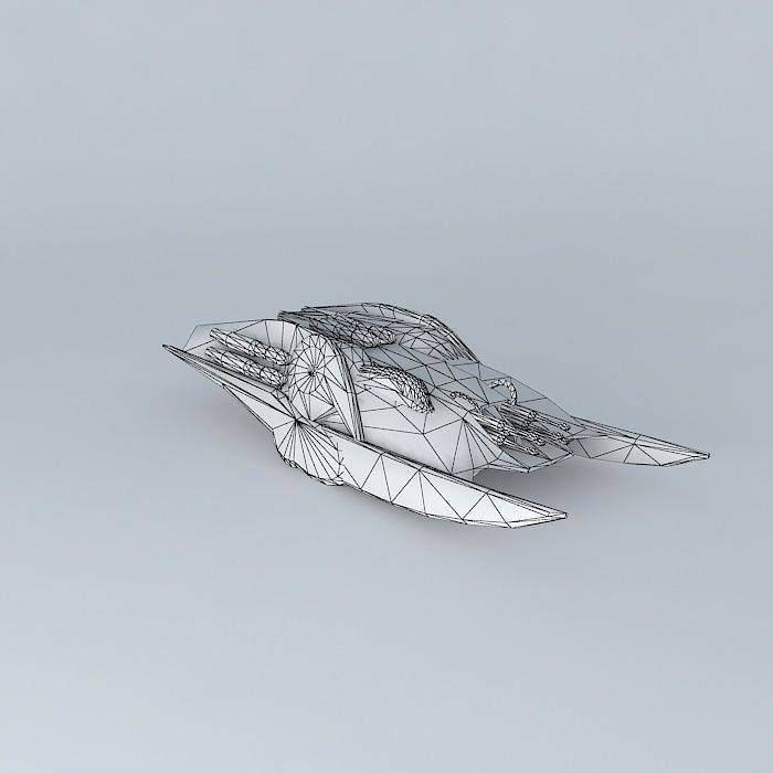 Cylon Heavy Raider Free 3D model_3