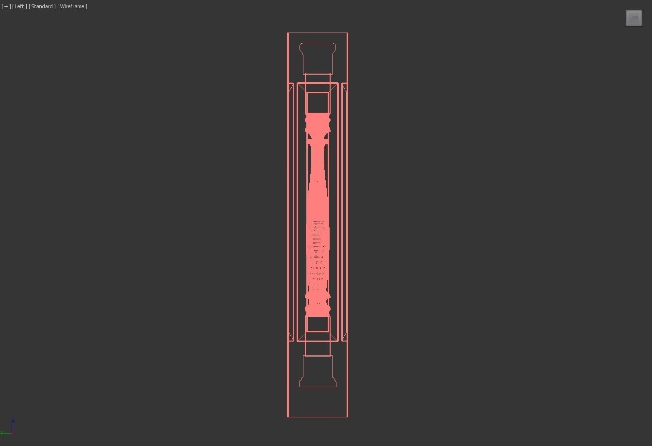 Exterior Railing - White Vinyl - Style 10 3D model_21