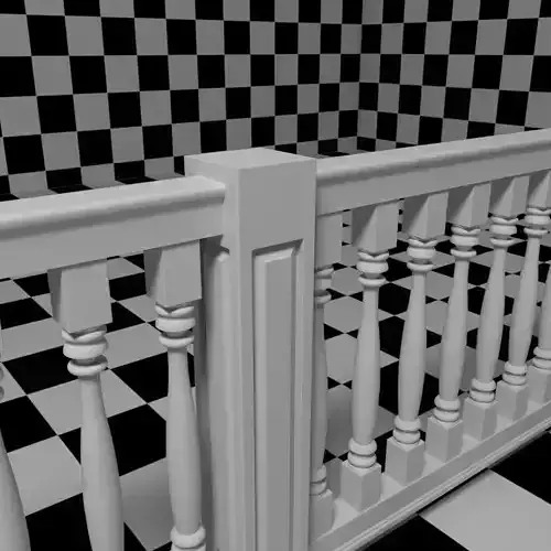 Exterior Railing - White Vinyl - Style 10