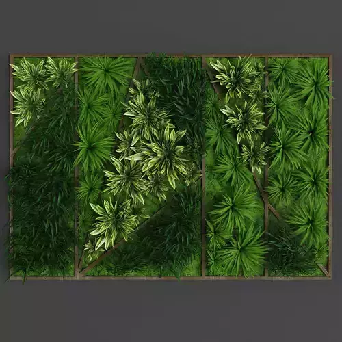 Vertical gardening 013 Low-poly 3D model
