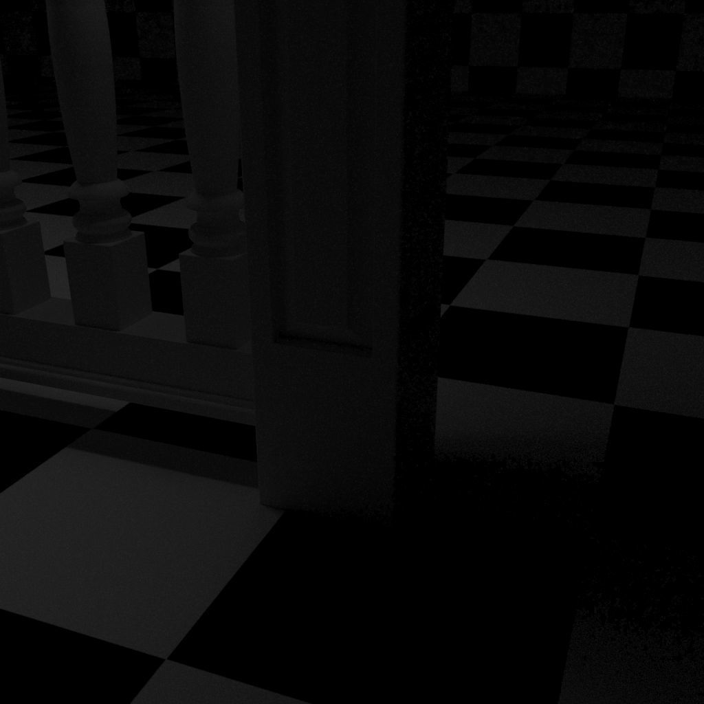 Exterior Railing - White Vinyl - Style 12 3D model_17