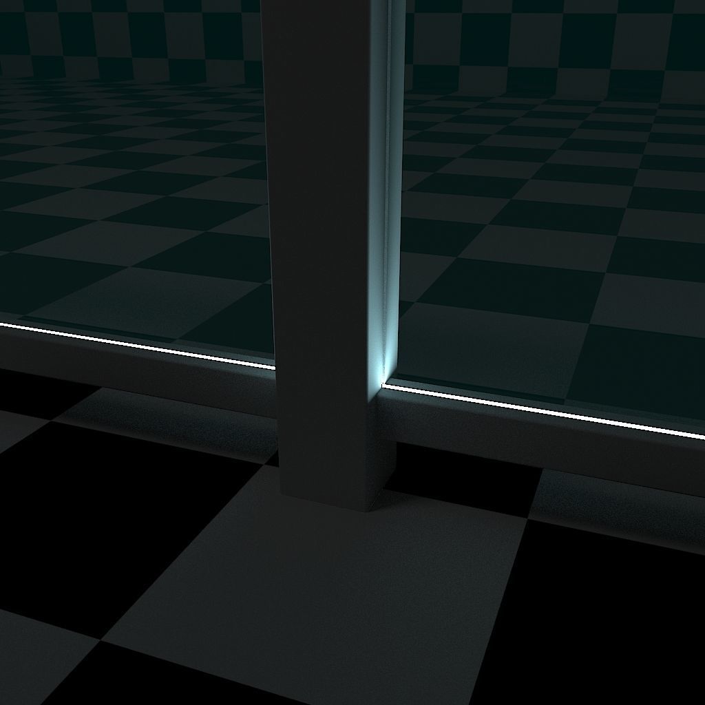 Glass Railing - Style 3 3D model_15