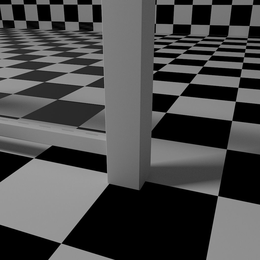 Glass Railing - Style 3 3D model_7