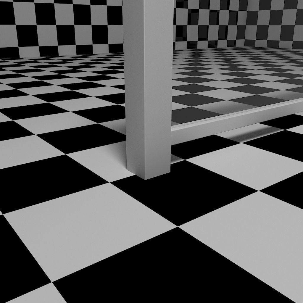 Glass Railing - Style 3 3D model_3