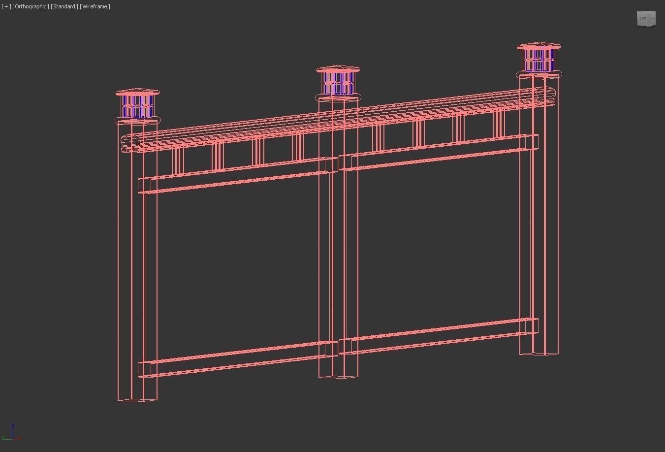 Glass Railing - Style 3 3D model_22