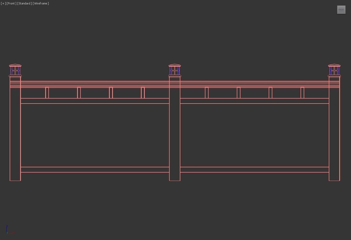 Glass Railing - Style 3 3D model_20