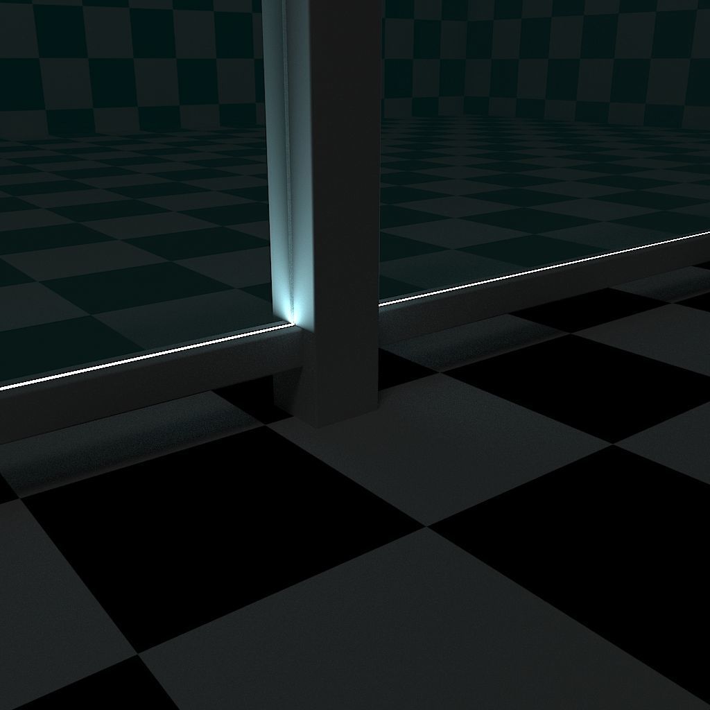 Glass Railing - Style 3 3D model_11