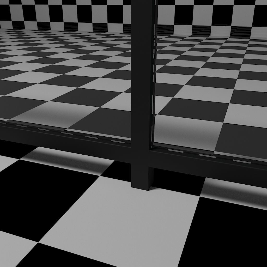 Glass Railing - Style 4 3D model_5