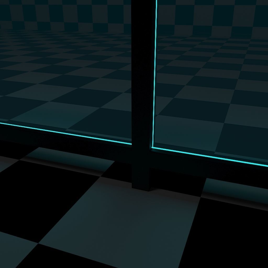 Glass Railing - Style 4 3D model_15