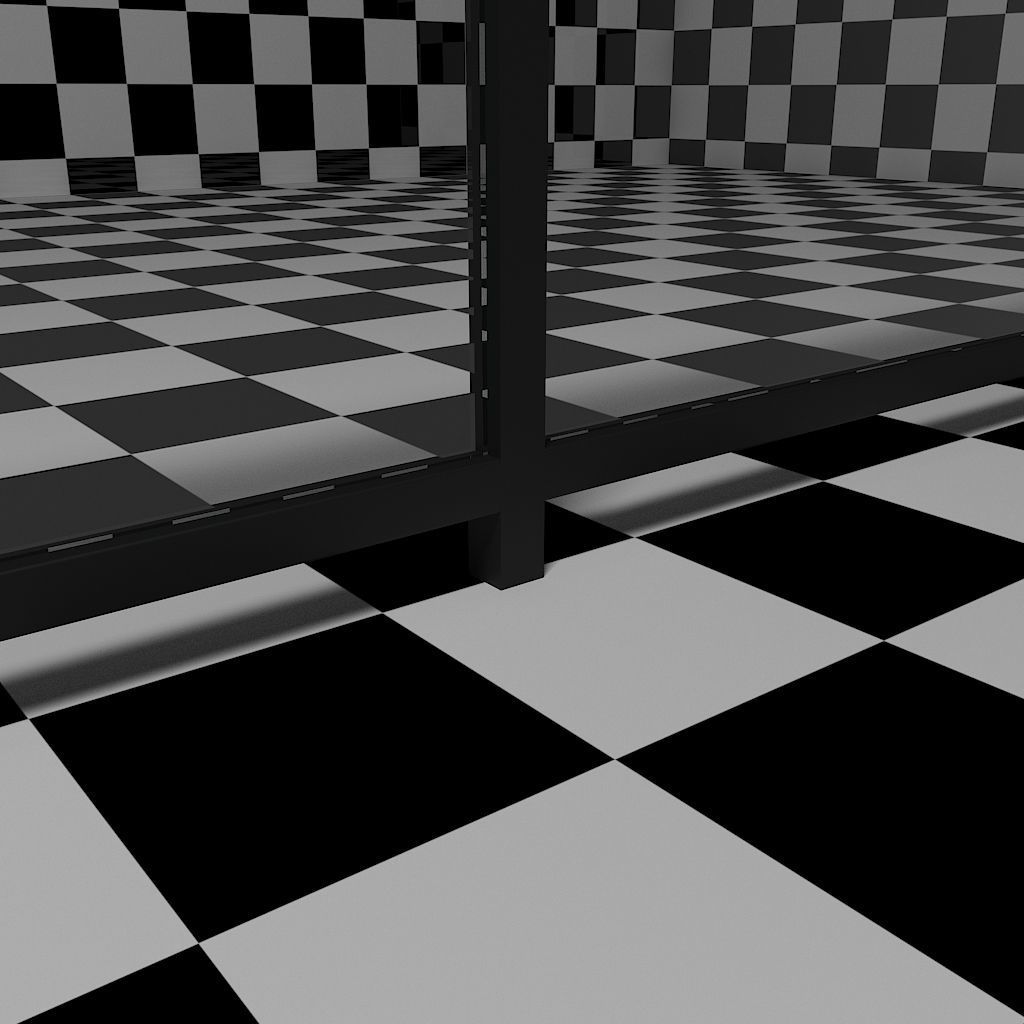 Glass Railing - Style 4 3D model_1