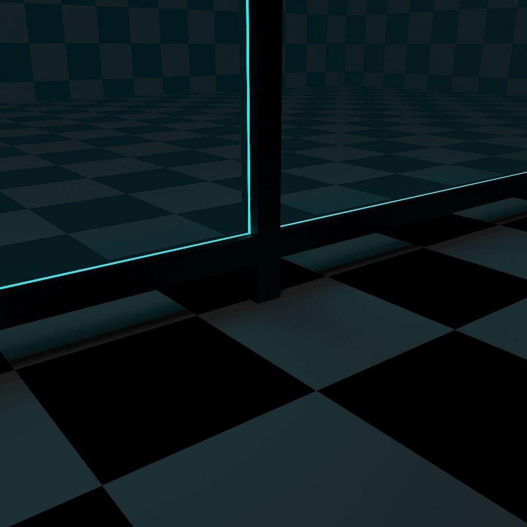 Glass Railing - Style 4 3D model_11