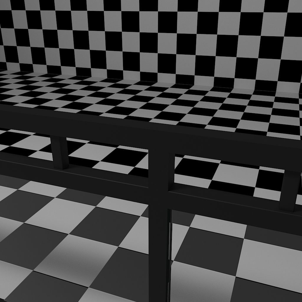 Glass Railing - Style 4 3D model_4