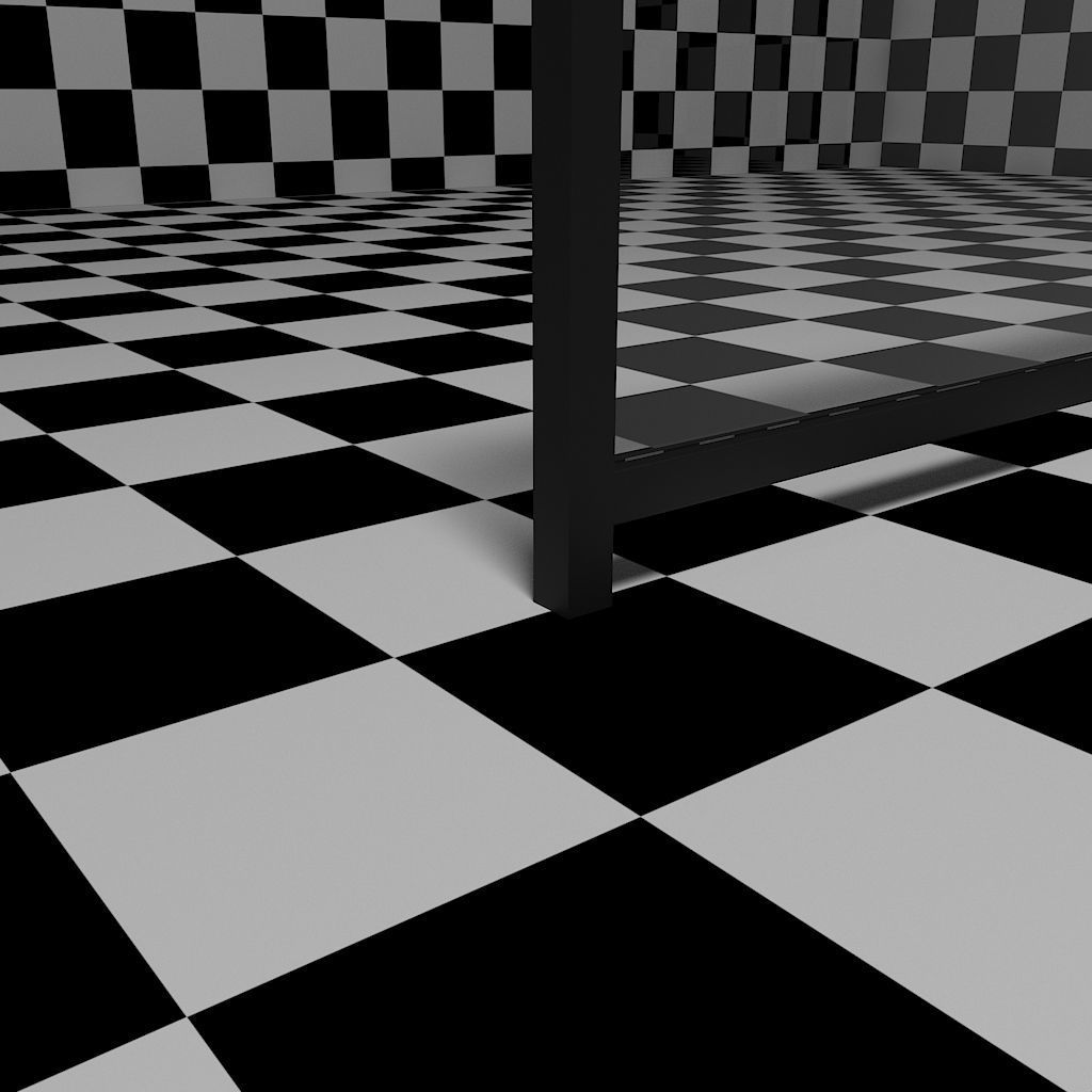 Glass Railing - Style 4 3D model_3