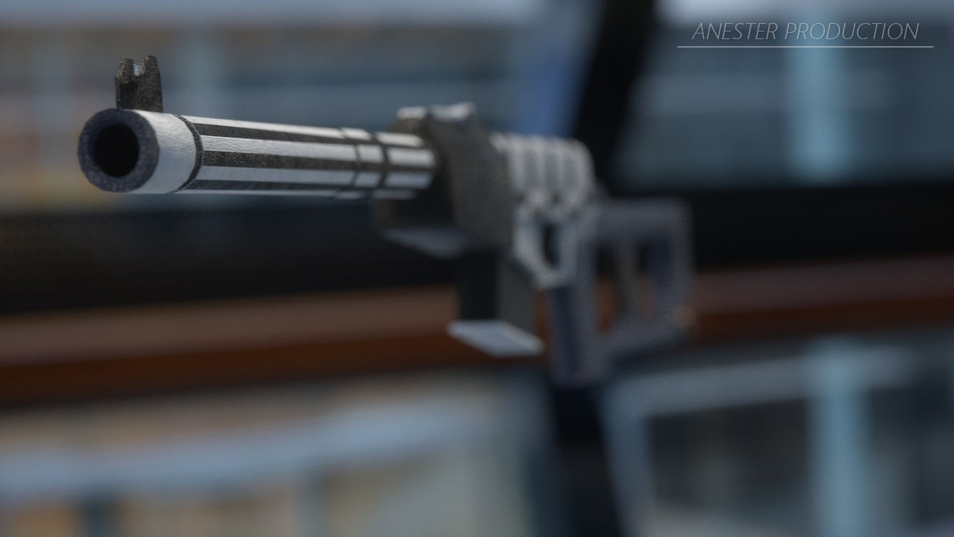 VSS Vintorez - AS-VAL - Sniper Rifle - Russian Army Low-poly 3D model_1