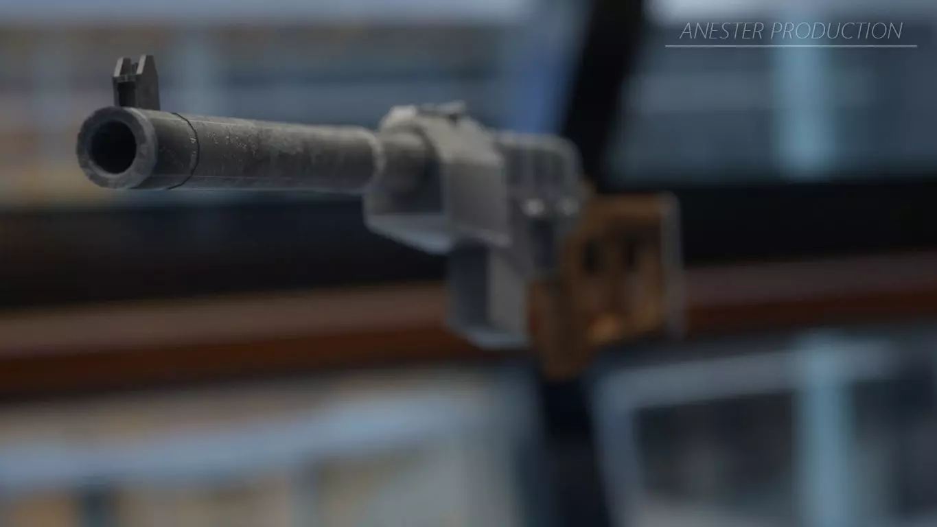 VSS Vintorez - AS-VAL - Sniper Rifle - Russian Army Low-poly 3D model_0