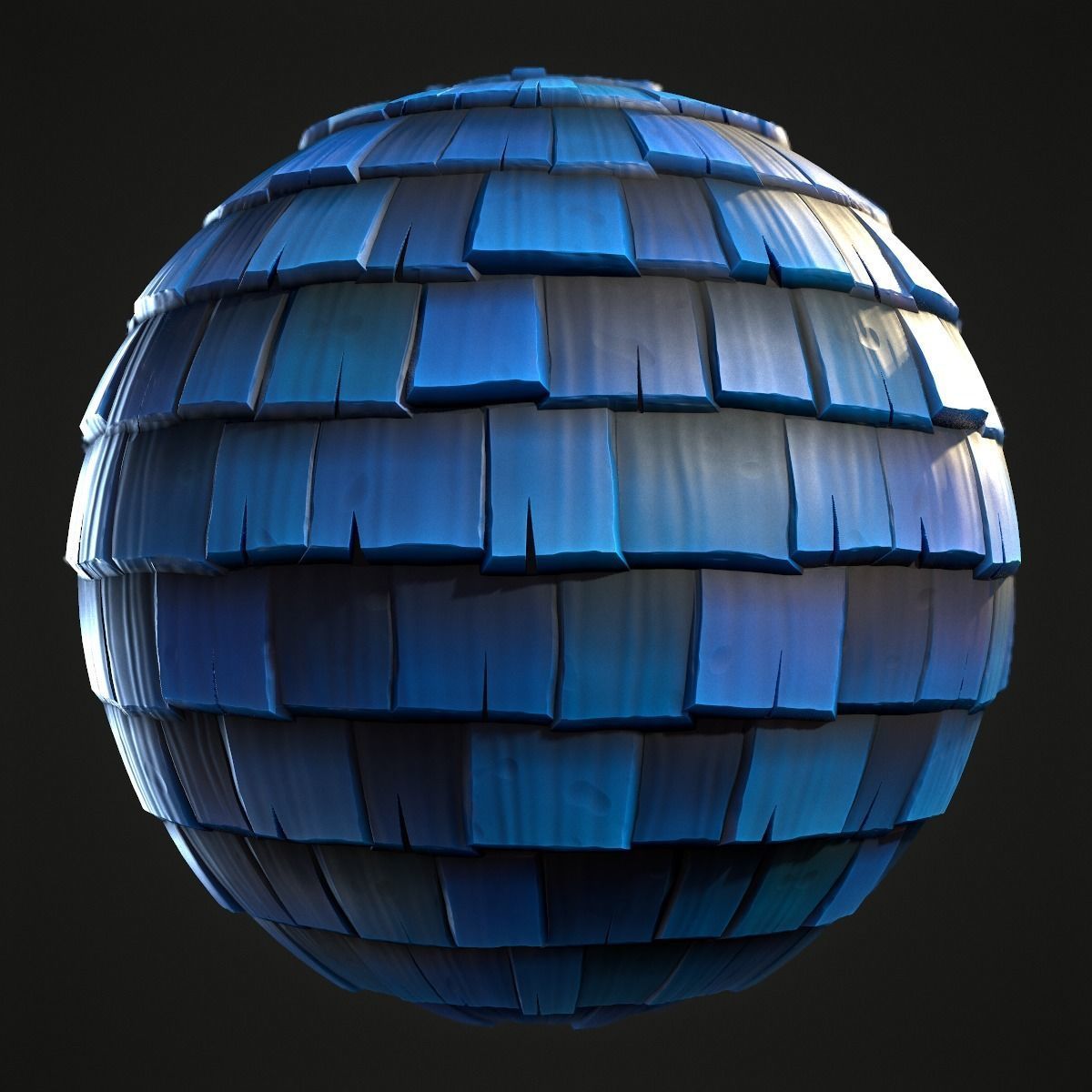 Roof TIle Stylized Hand Painted Textures