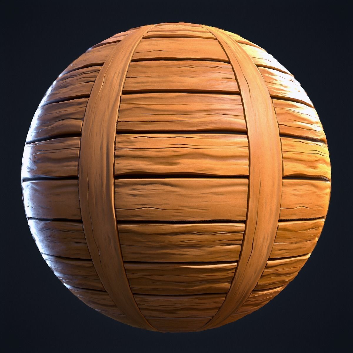Wood Planks Stylized Hand Painted Textures