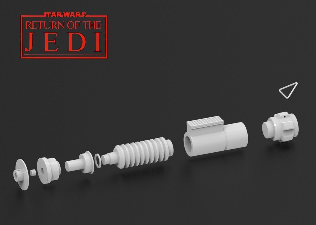 Luke Skywalker Lightsaber ROTJ ISYCANL 3D print model_4