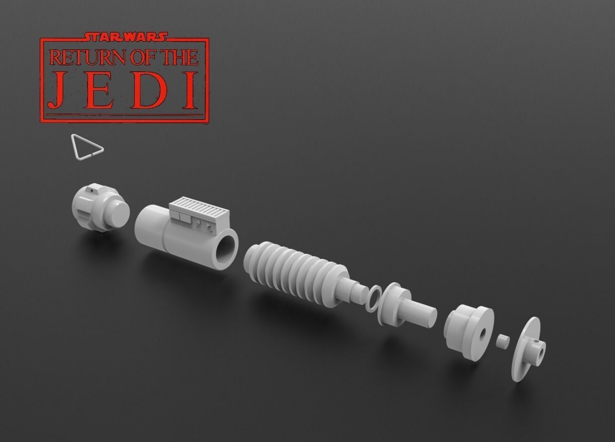 Luke Skywalker Lightsaber ROTJ ISYCANL 3D print model_3