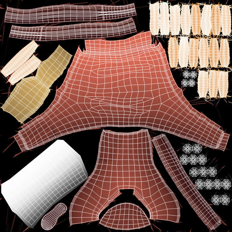 Jasmin Cartoon Girl  3D model_32