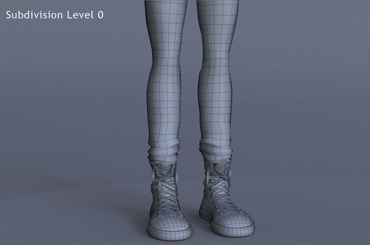 Jasmin Cartoon Girl  3D model_25