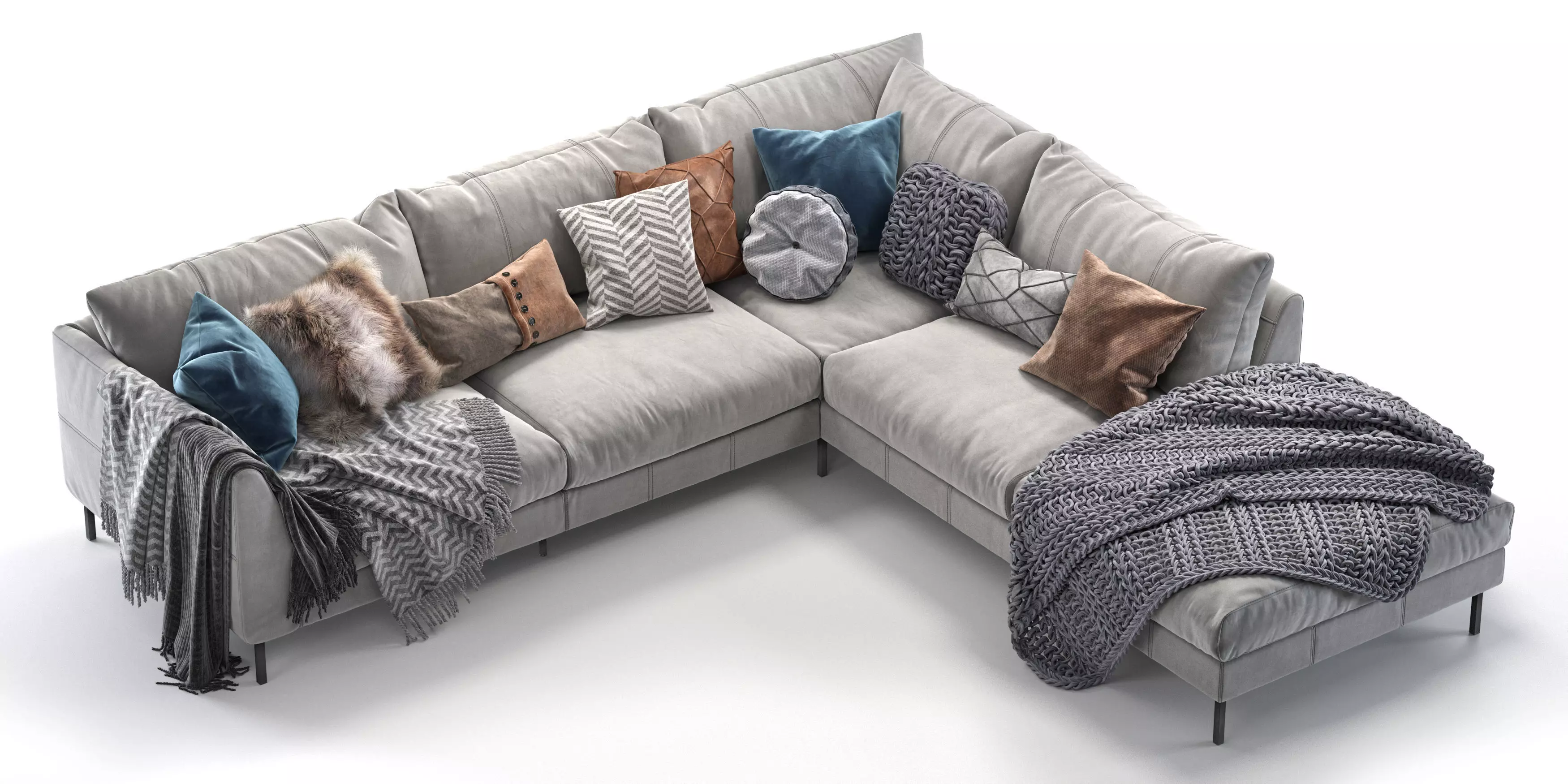 Loft corner sofa 3D model
