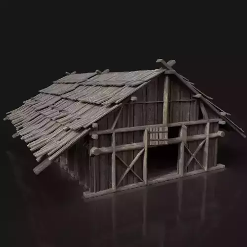 Viking Barn Cottage Hut Northern Fantasy Next Gen AAA